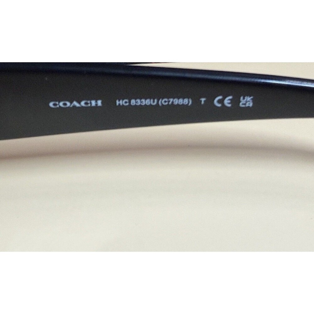 COACH HC8336U 50027Z Black 53 mm Women's Sunglasses With Case NEW - Picture 7 of 9